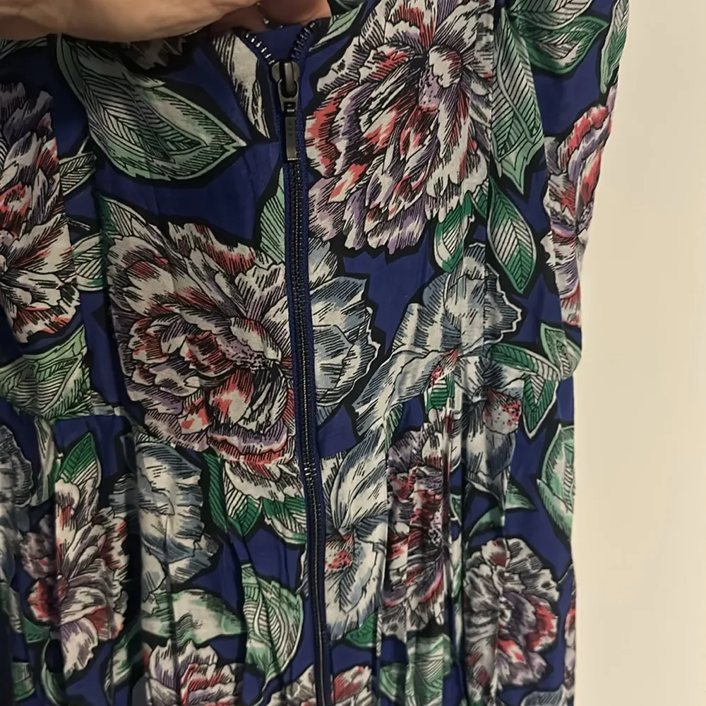 French Connection Bonita Floral cotton lined size 8 Maxi Dress zip in whimsical - Image 4