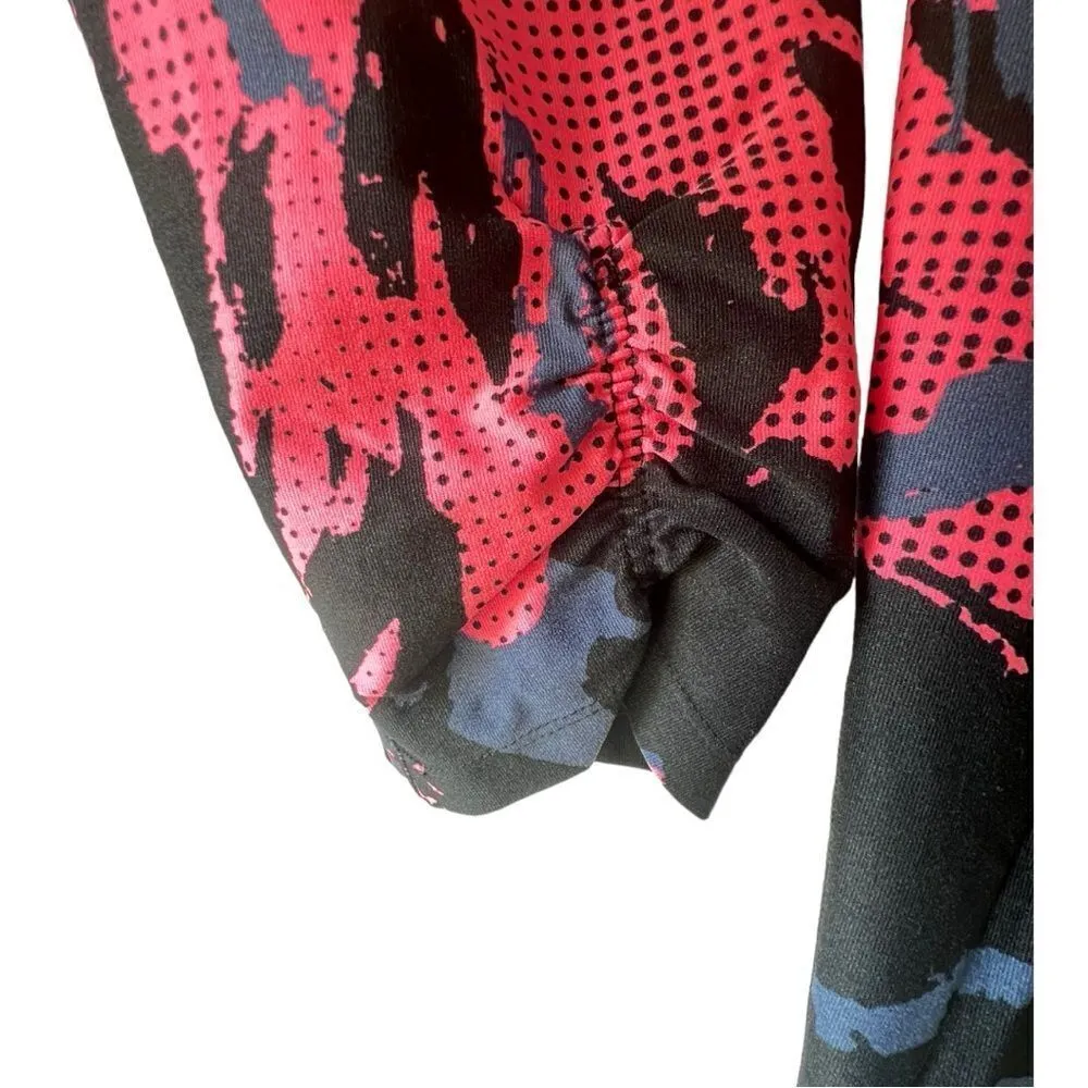 CALVIN KLEIN performance wick red black women's running workout legging size M. - Image 3