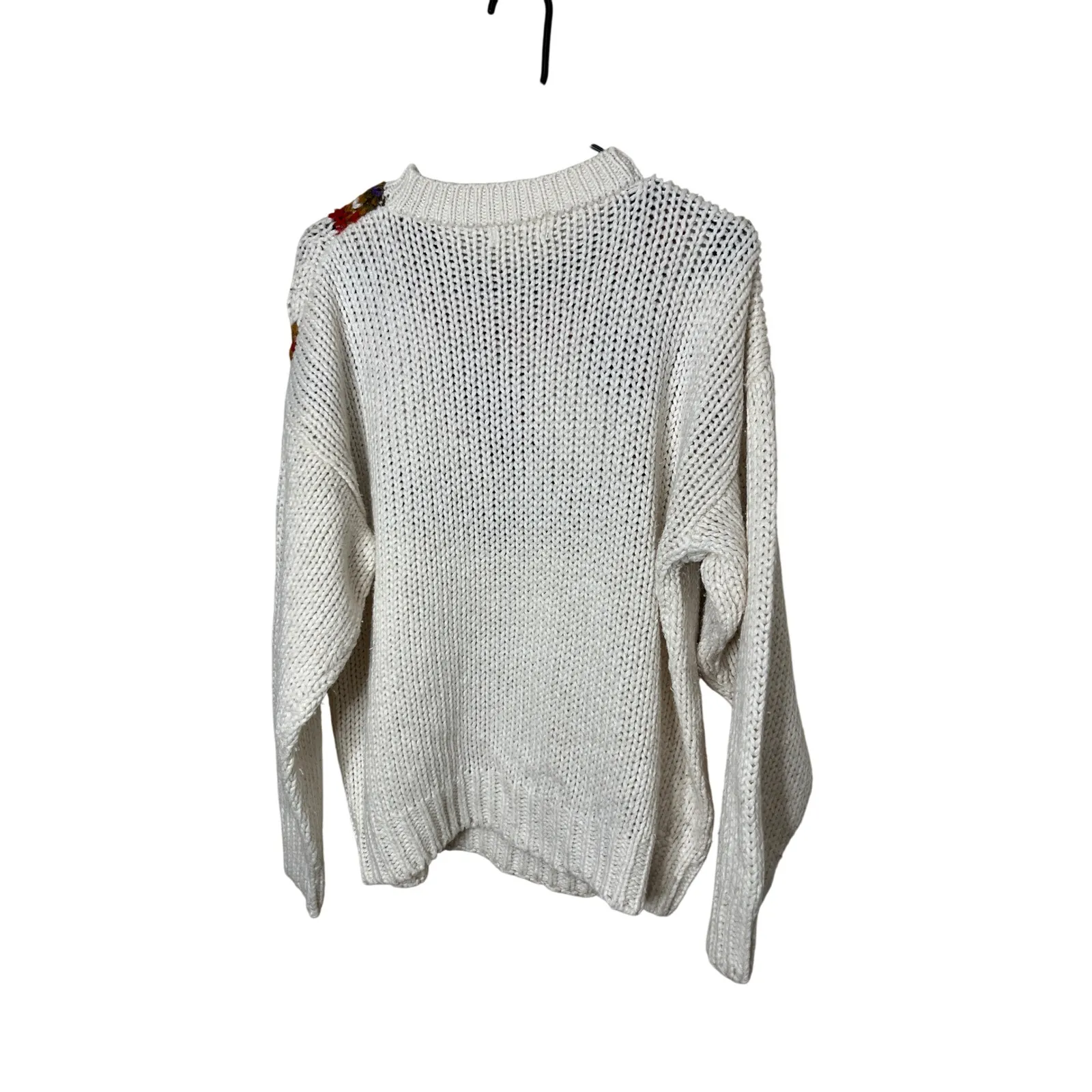 Vintage Carriage Court Cream Fair Isle Knit Sweater Women's M Ramie Acrylic White Size M - Image 5