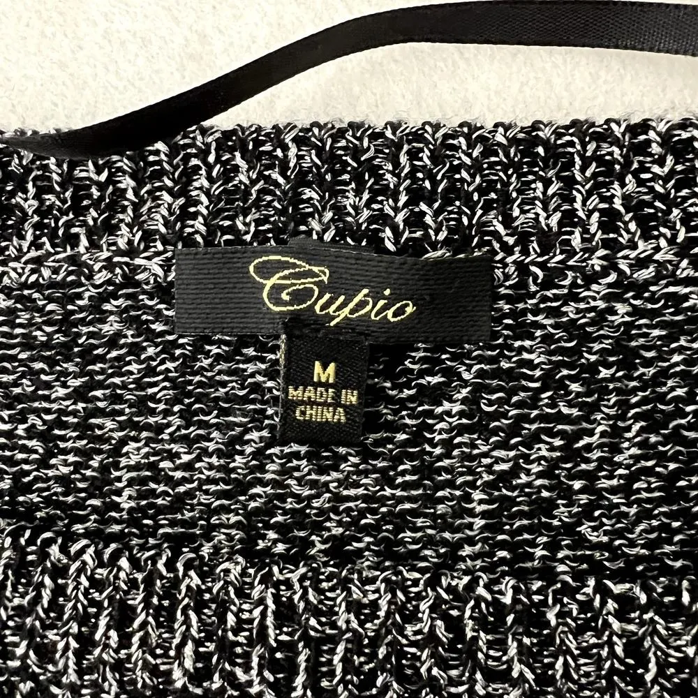 Cupio Black Sparkly Knitted Crewneck Sweater - Image 6