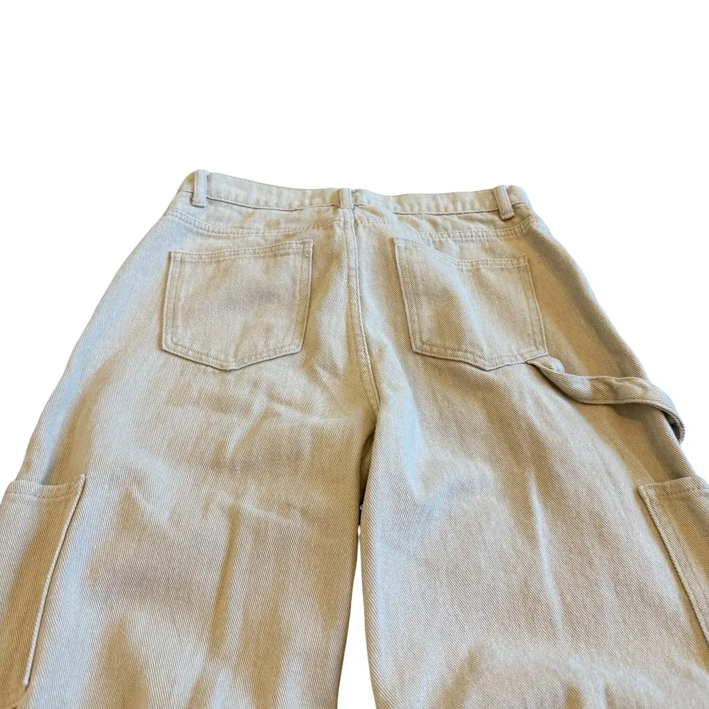 Lioness Miami Vice Cargo Pants Tan Streetwear Chic Casual Size Small Women's - Image 9