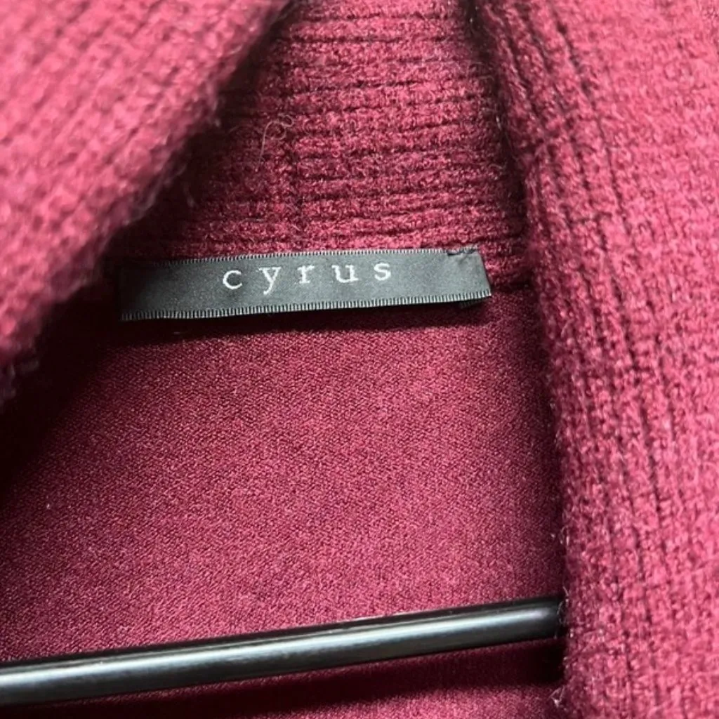 Cyrus small red burgundy cardigan - Image 2