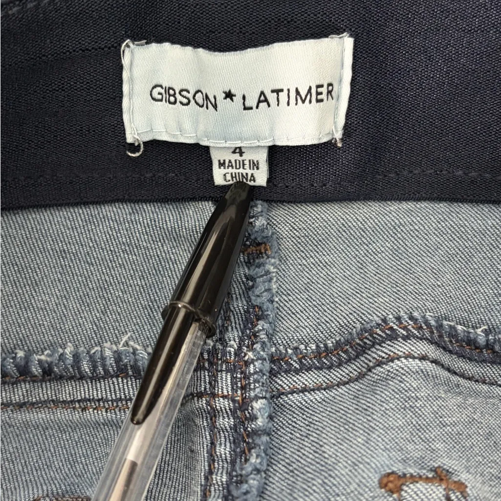 Gibson Latimer Blue Skinny Jeans Size 4 Stretch Denim(A260) - Image 6