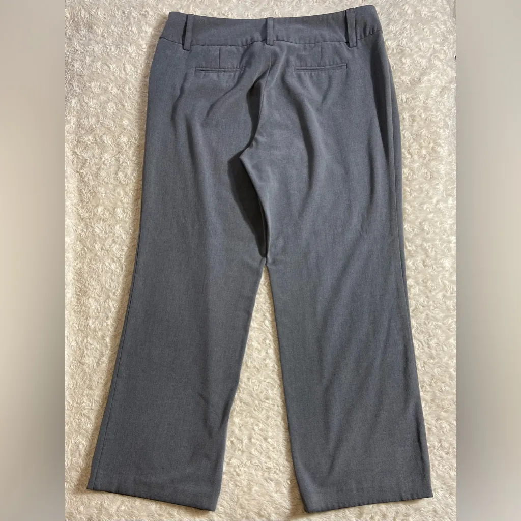 AB Studio Wide Leg Professional Light Grey Dress Pant Size 14 Petite Length - Image 7