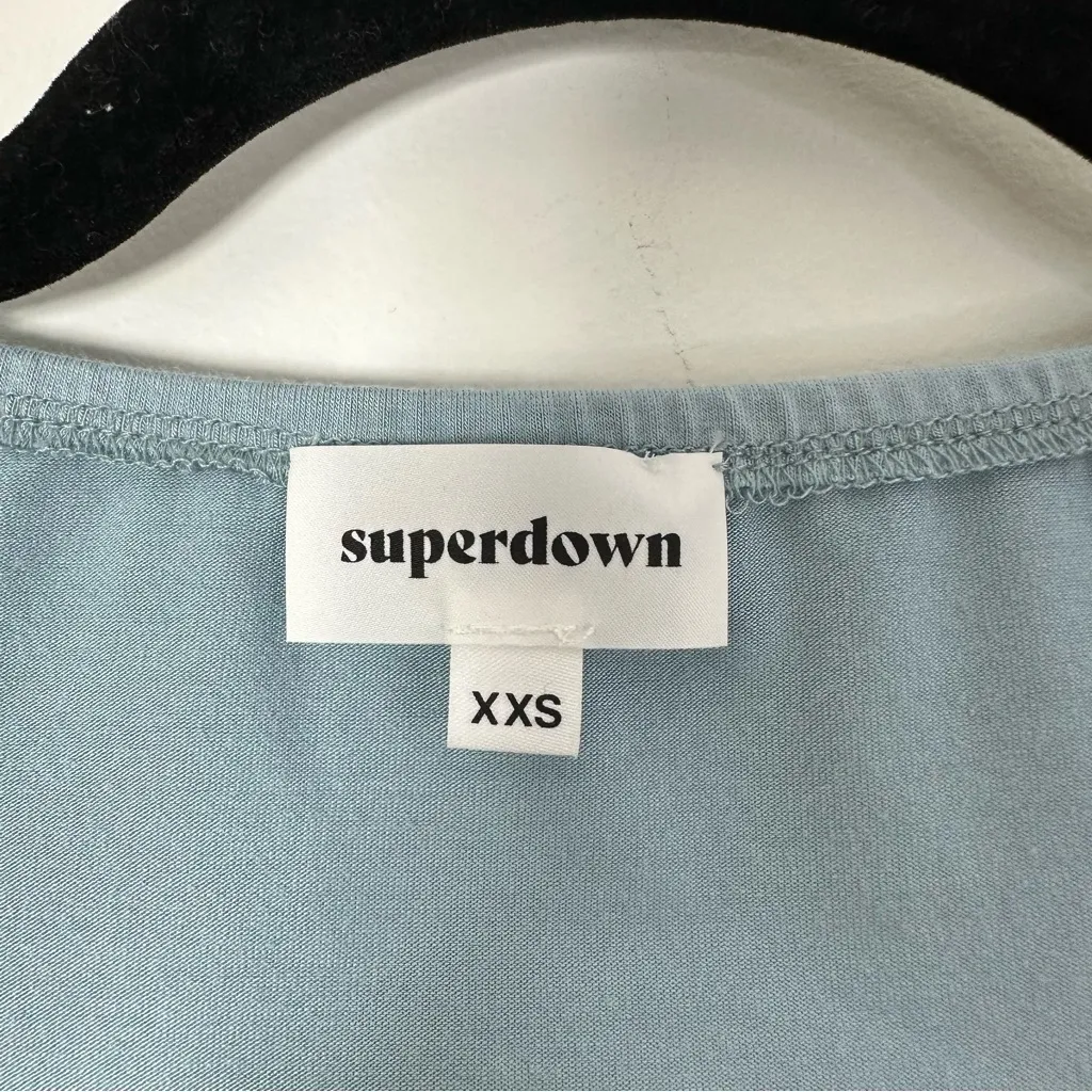 Revolve Superdown Storme Fitted Halter Long Sleeve Bodysuit Size XXS - Image 4