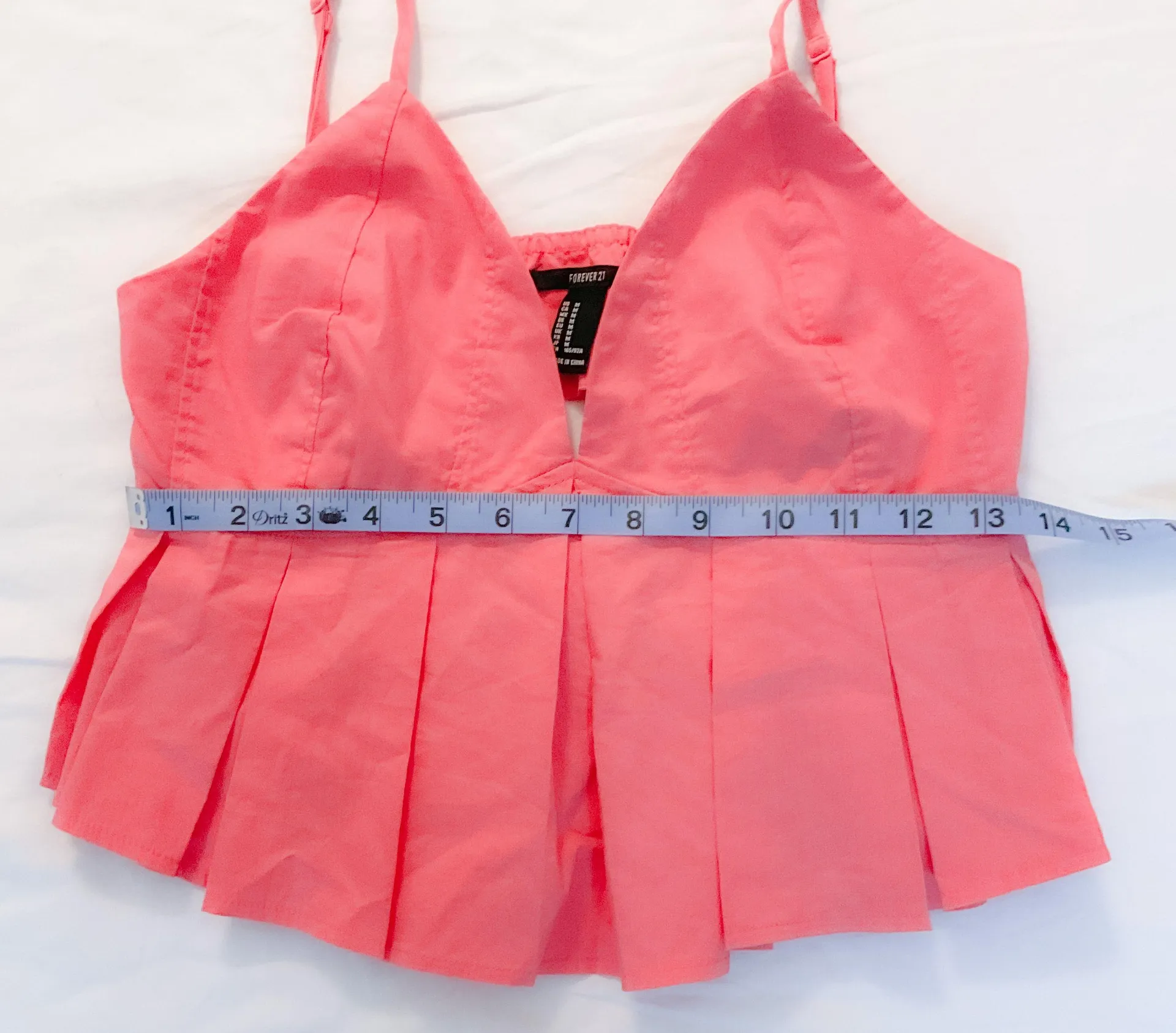 Forever 21 Coral Pleated Tank Top - Image 5