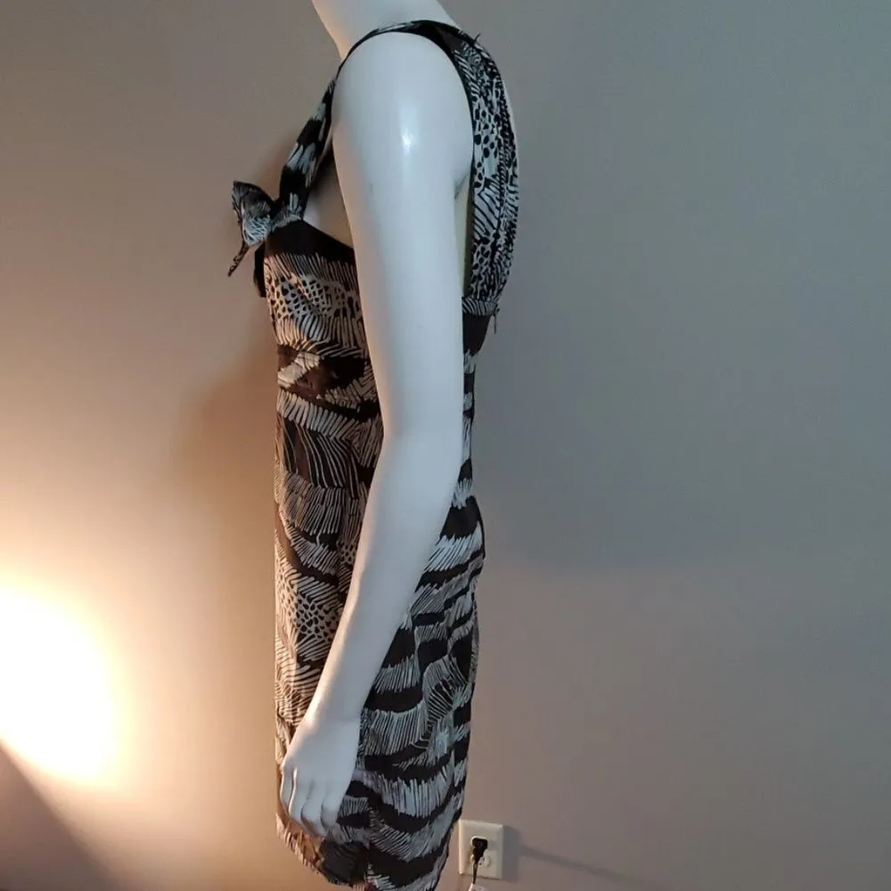 BCBGMaxAzria Coco Combo Safari Print Dress (XS) - Image 3
