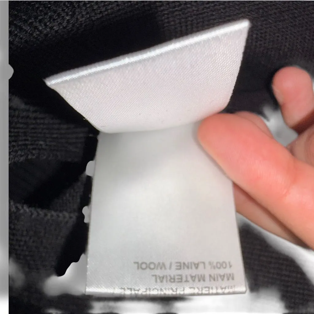 Chloé Black Wool Midi Dress | Size Small - Image 9