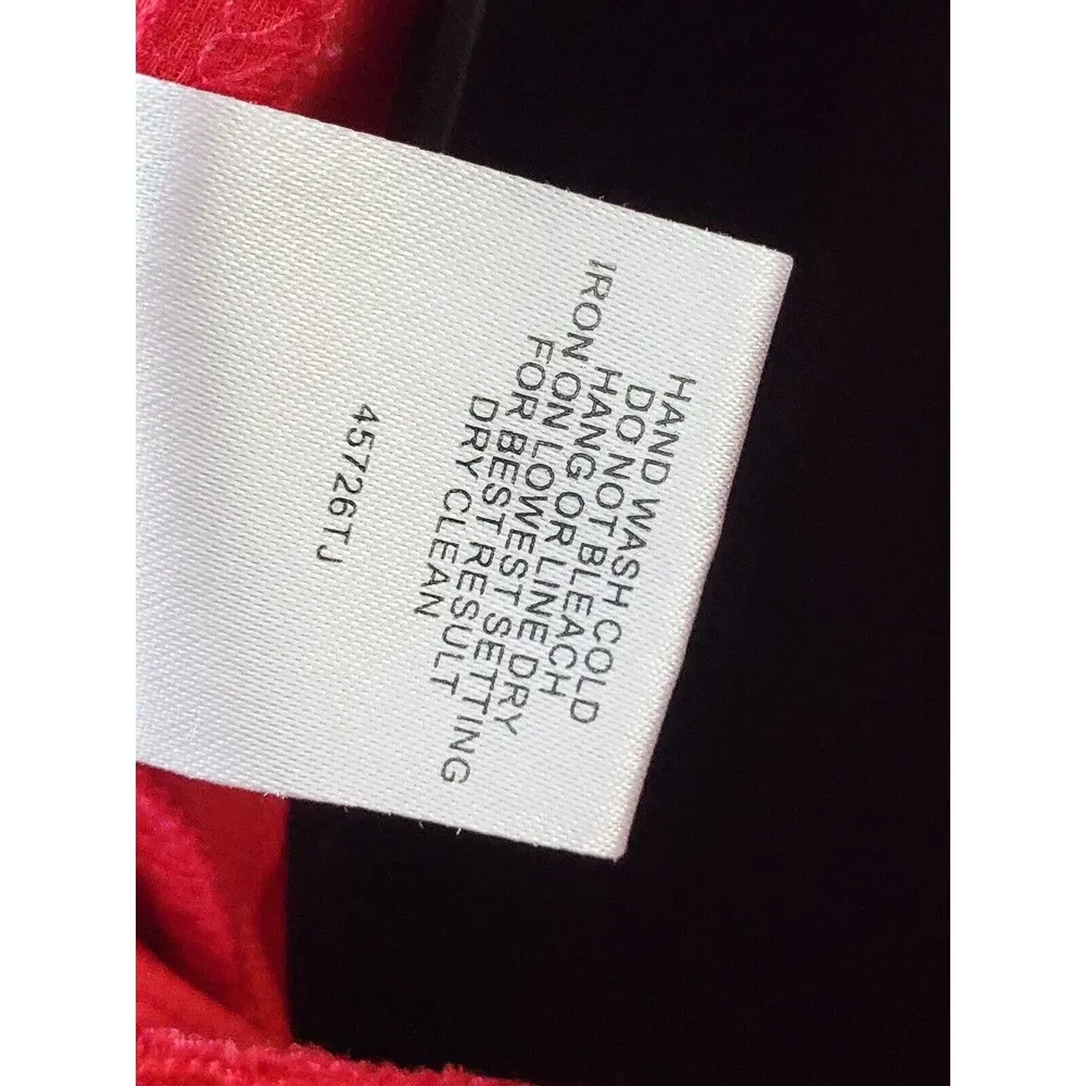 Romeo Juliet Women Red 100% Polyester Sleeveless Sweetheart Neck Jumpsuit Small - Image 10