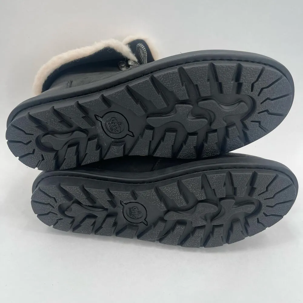 BORN Blaine Boots Size 7 Waterproof Shearling Lace Up Leather Winter Dry NEW Black - Image 12