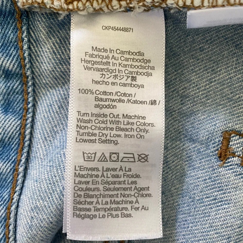 Madewell Women’s Relaxed Denim Shorts Relaxed Fit Light Indigo Wash Size 31 - Image 10