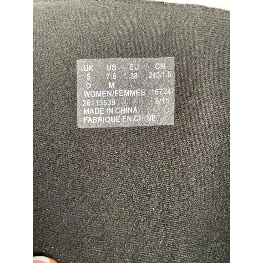 Clarks Women's Black Tall Riding Boots/Shoes Zipper Sides Size 7.5 SKU 4849 - Image 8