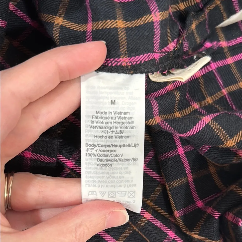 Madewell Flannel Westlake Shirt in Stoppard Plaid Size Medium EUC - Image 9