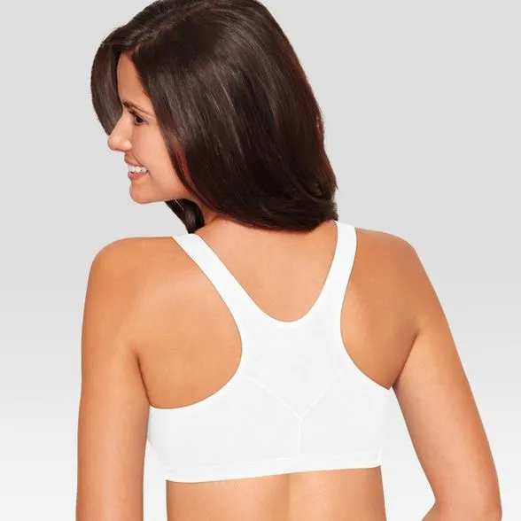 Women's Comfort Flex Stretch Cotton Bra White🕊 - Image 2
