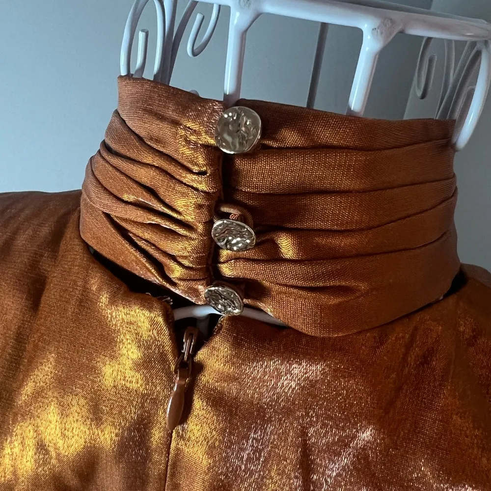 Keepsake The Label NEW Emilio Long Sleeve Mini Dress Size XS Rust Orange Hoco - Image 6