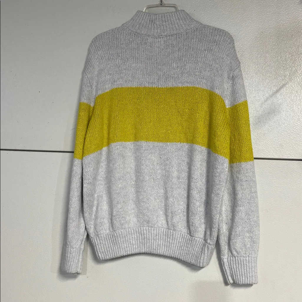 AERIE WOMENS TWO TONE KNIT MOCKNECK SWEATER MEDIUM - Image 5