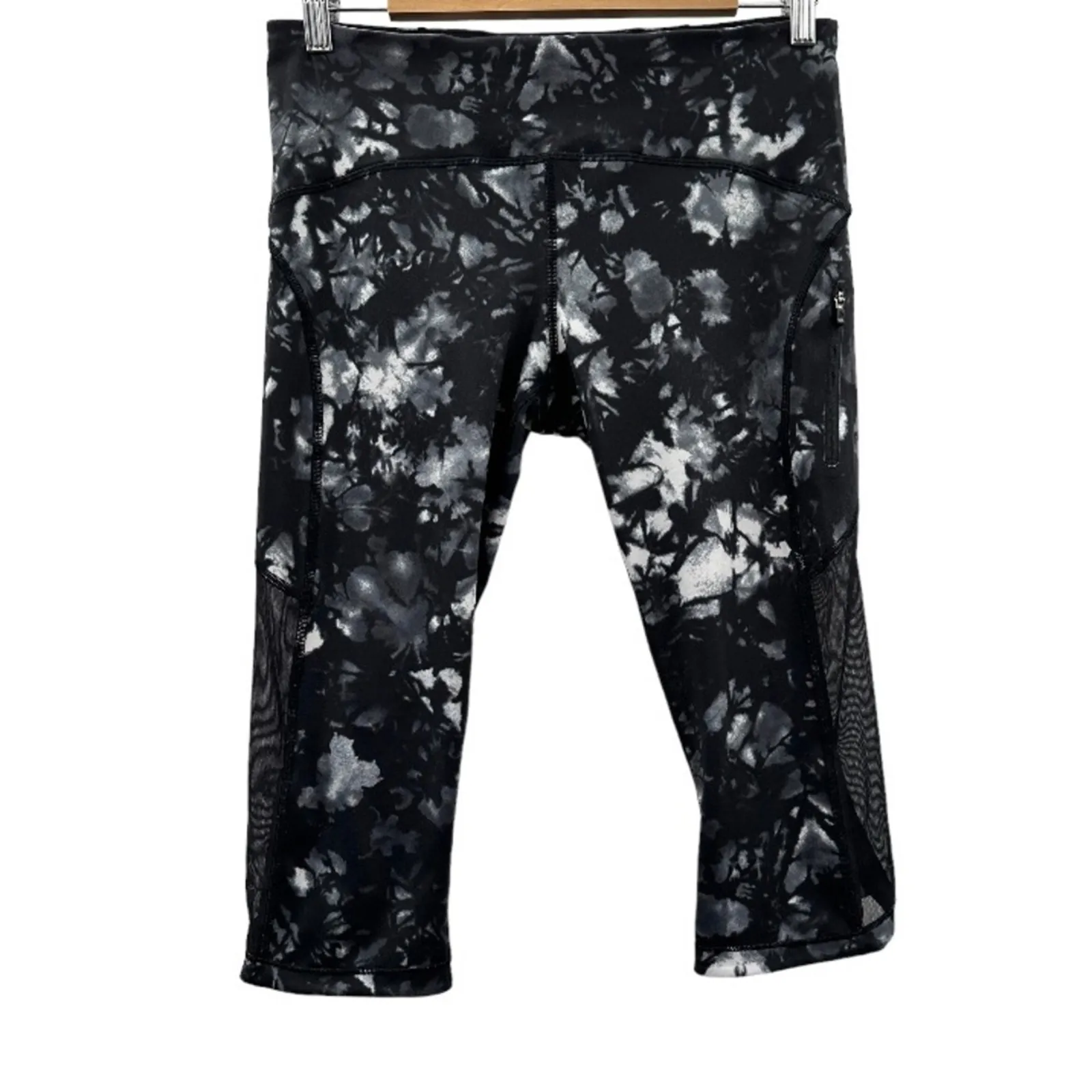 Lululemon Sun Runner Crop Leggings in Dusk Dye White Black Size 6‎ - Image 3