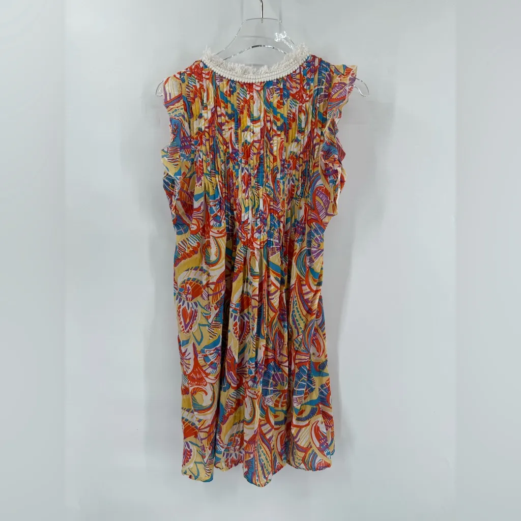Jude Connelly bright patterned dress size‎ small Orange - Image 2