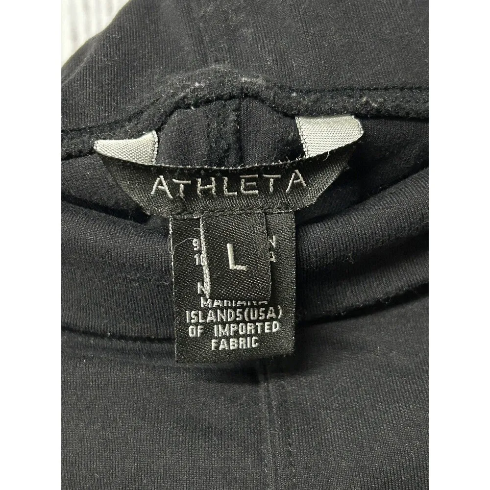 Athleta Nusa Foldover Waist Stretch Pull On Athletic Skirt - Black / Size Large - Image 4