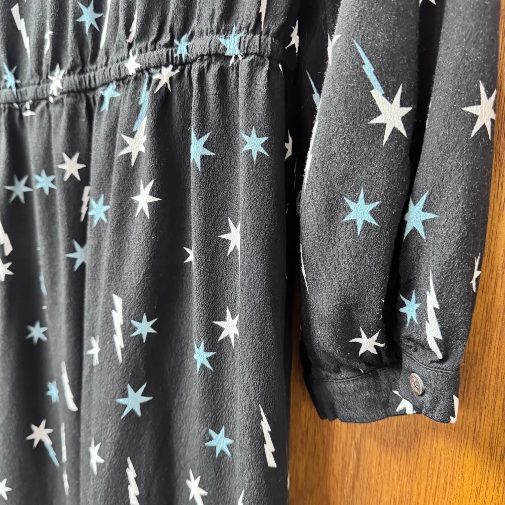 Seraphine Ziggy Womens Casual Maternity Shirt Midi Dress Black Star Print US 6 Size undefined - Image 11