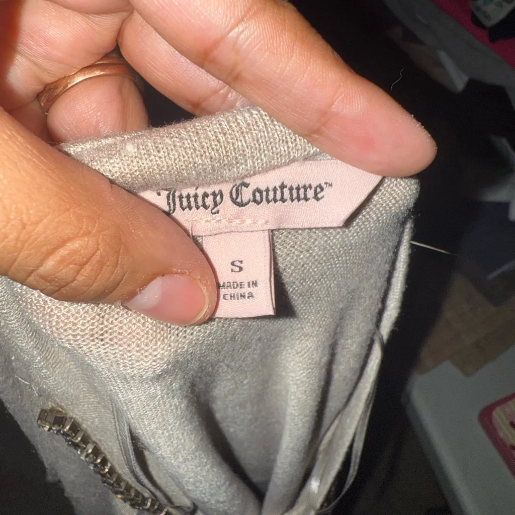 Juicy Couture Beige Beaded Short Sleeve Top - Image 2
