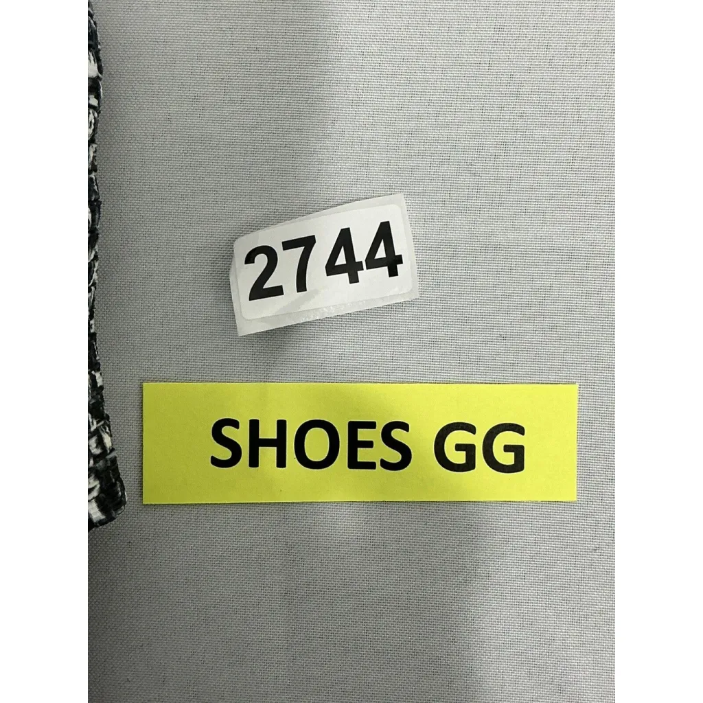 Womans Zee Alexis Stella Size 9 Black White Slip On Woven Lightweight Sneakers - Image 8