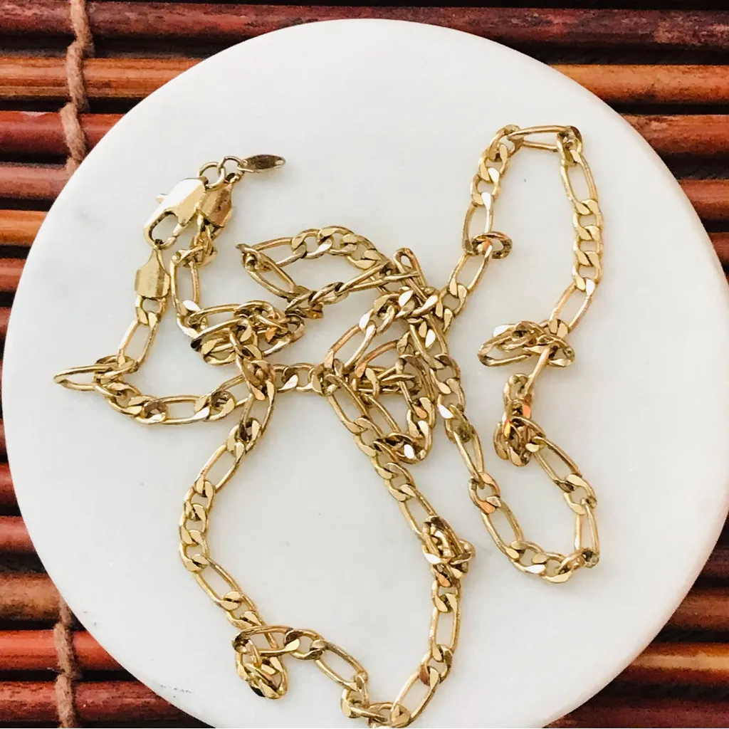 18Kt Gold Filled Chain Necklace 24.5" - Image 4