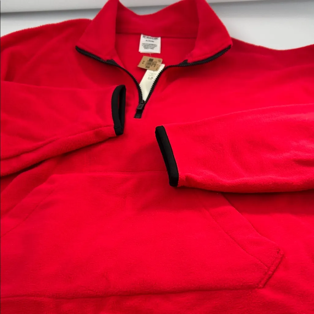 PINK Victoria's Secret Women's Bright Red Bomber Jacket - Image 10