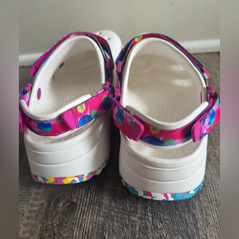 CROCS CLASSIC HIKER SOLARIZED CLOG WHITE/MULTICOLOR Shoes Mens size 11 NWOT - Image 2