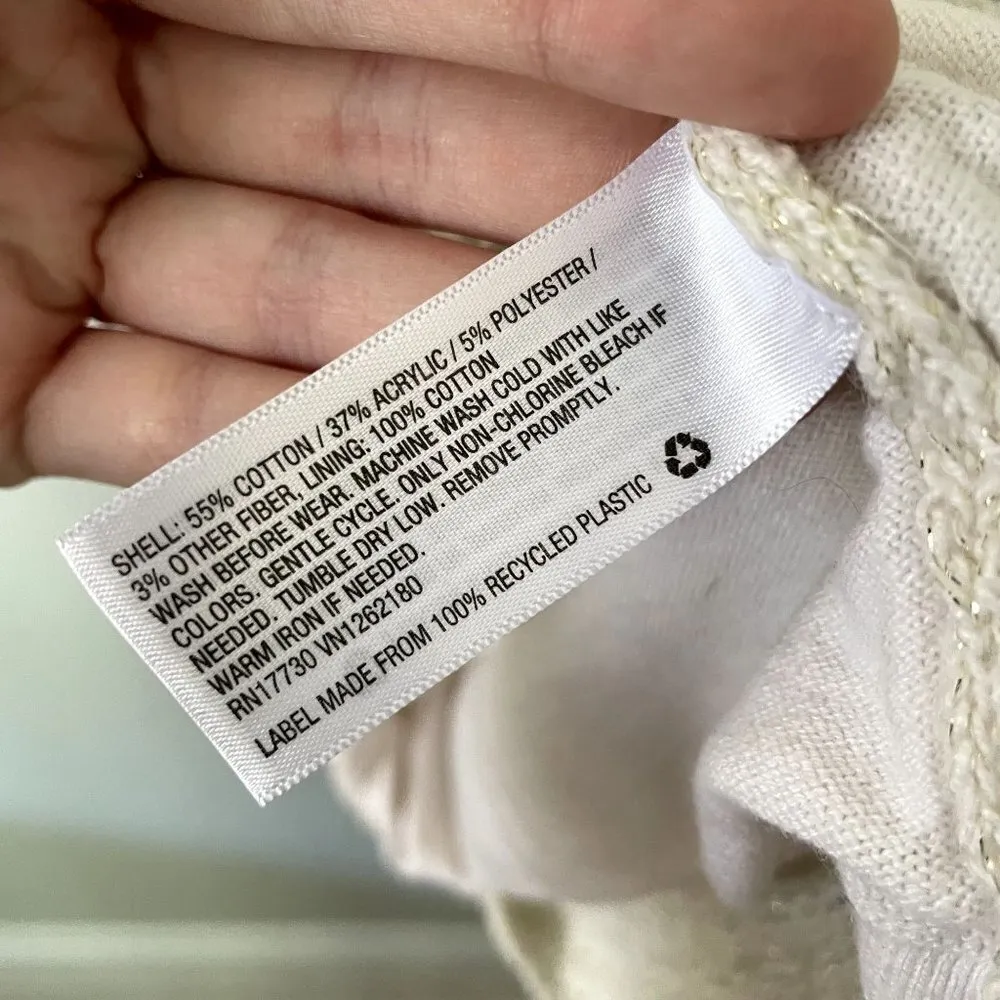 Cherokee white lace 3/4 sleeve dress formal knit cotton beautiful dress pretty - Image 5