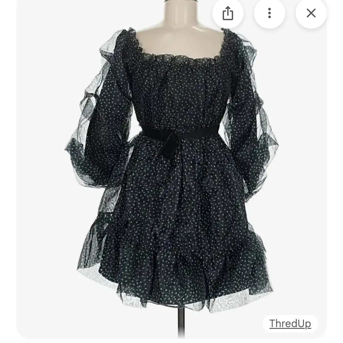 NEW MARE MARE Anthropologie Size XS Tiered Strapless Mini Dress - Image 2