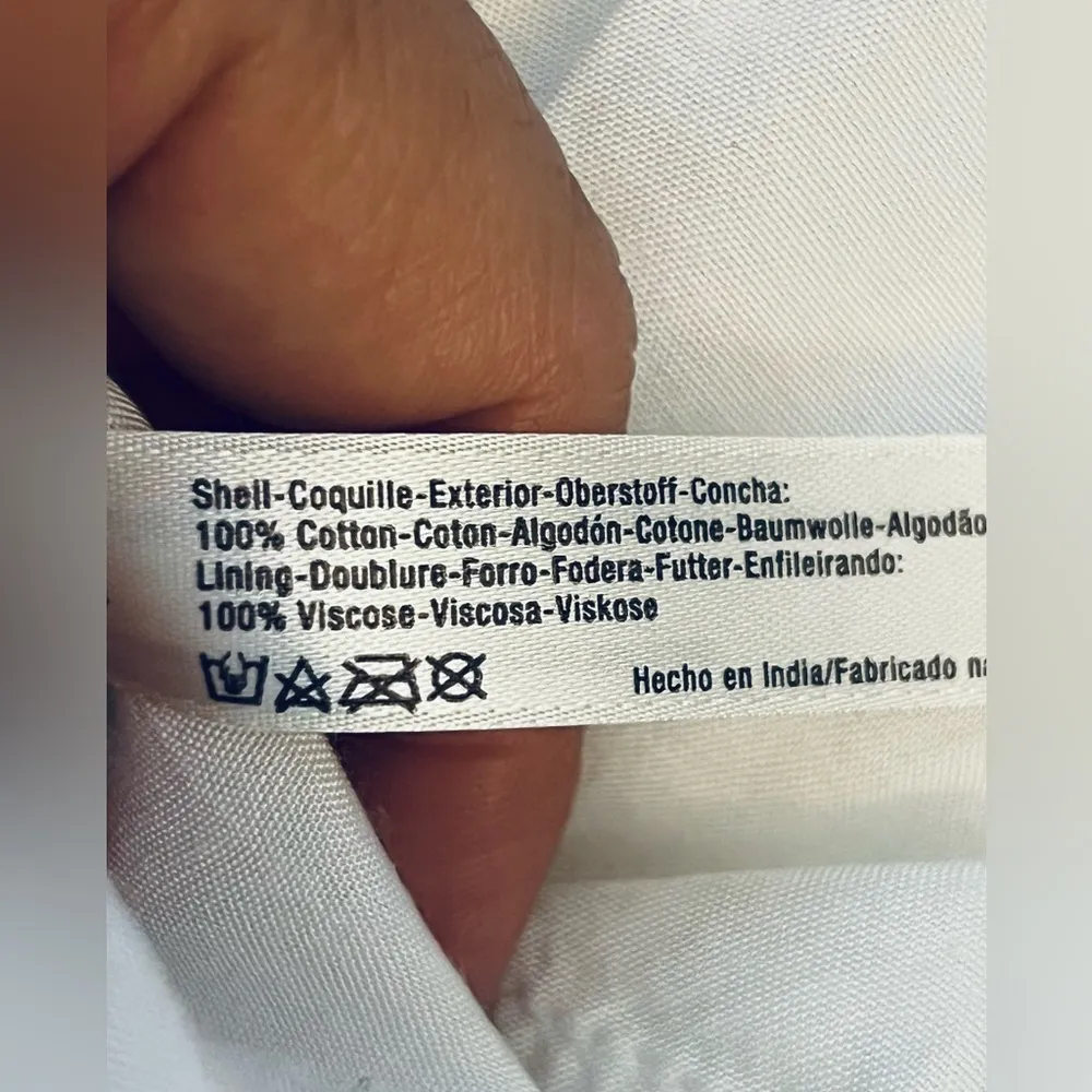 FREE PEOPLE Ilektra Lace Inset Cotton Chemise mini dress  Sz medium - Image 7