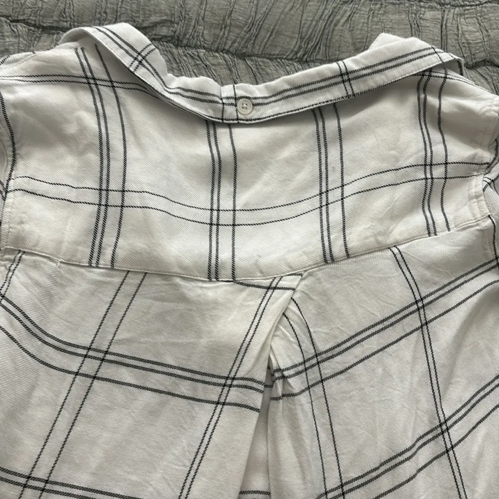 Thread + Supply Windowpane Black & White Plaid Tunic Top Size XS - Image 10