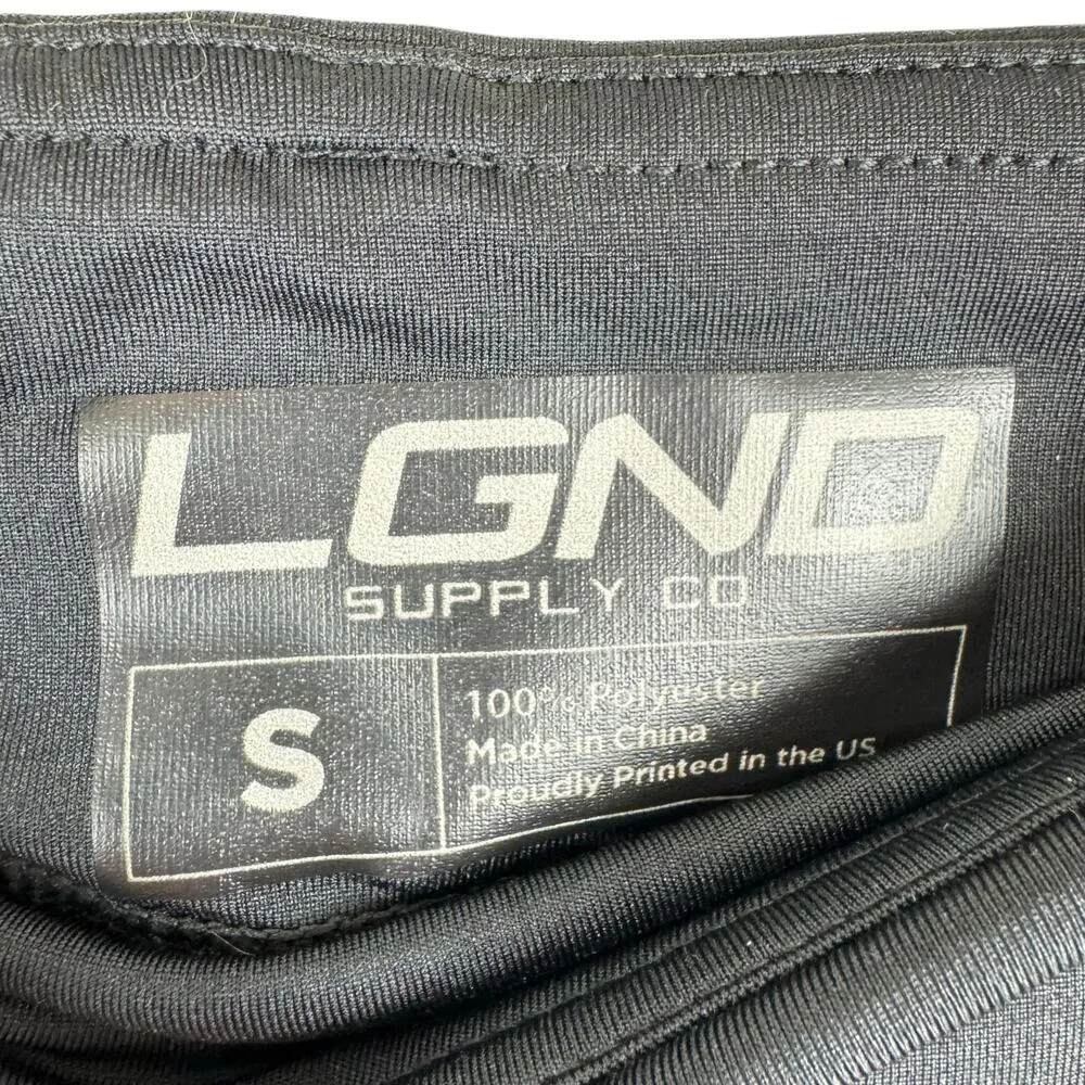 LGND Supply Co. Black Skinny Strappy Ankle Fit Mid Rise Athletic Leggings Size S - Image 5