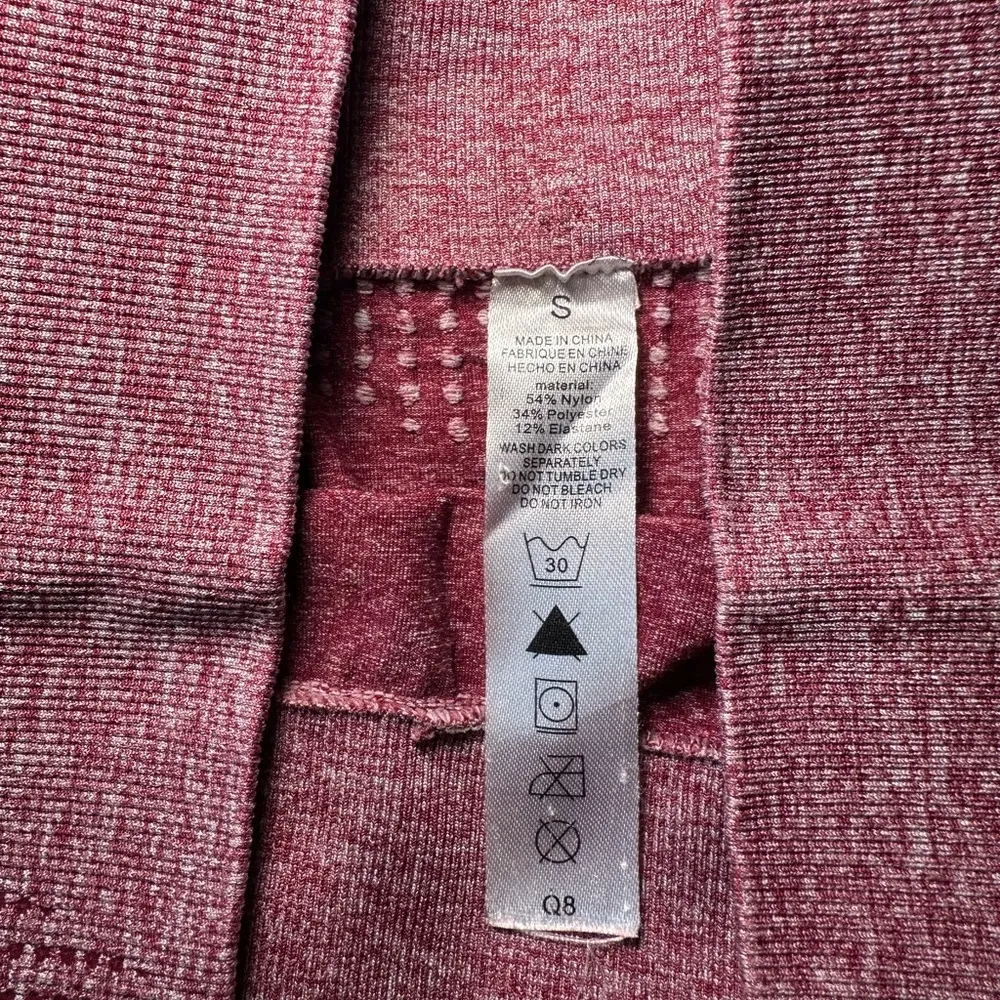 Aoxjox Vital Seamless Biker Shorts, contour High Waist Red - Image 3