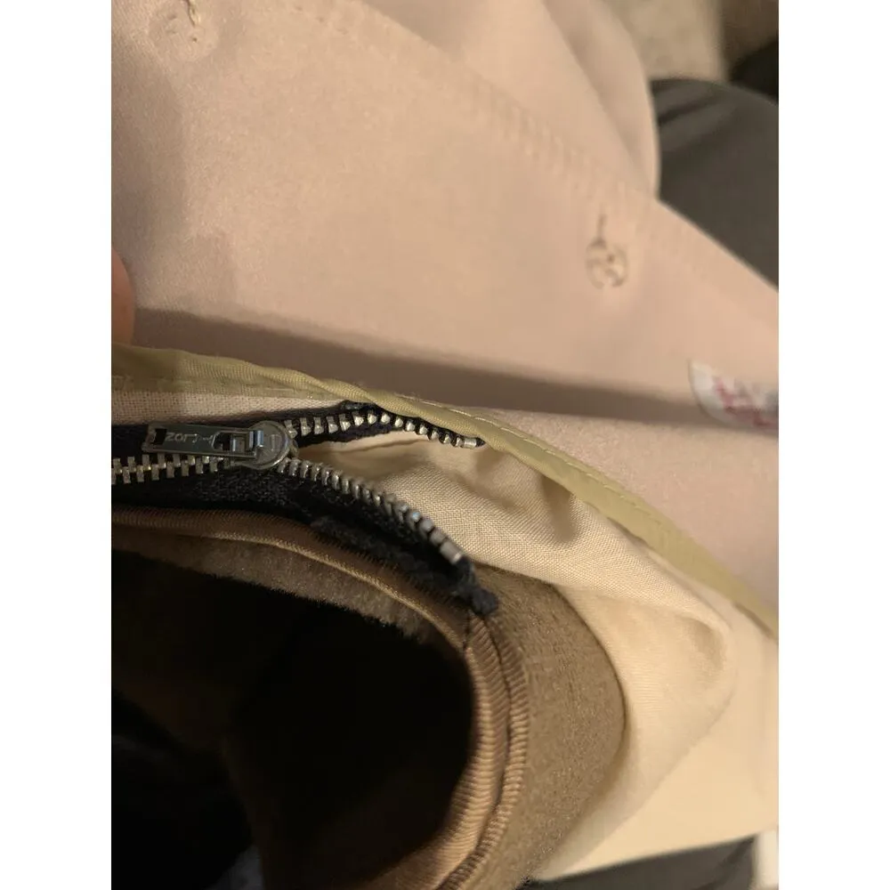 London Fog Tench Coat Women 12 Removable Liner Layering Neutral Light Academia - Image 14