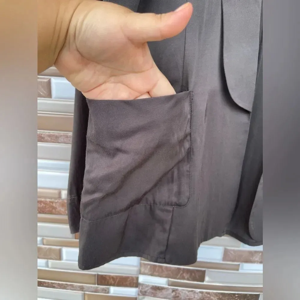 JAMES PERSE Open Front Tuxedo Jacket Blazer WEL2923 Size 3 (L) - Image 5