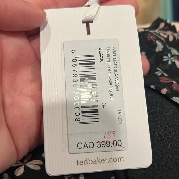 Ted Baker London new with tags‎ Sleeveless Hazel High Neck Wide Leg Jumpsuit med - Image 8