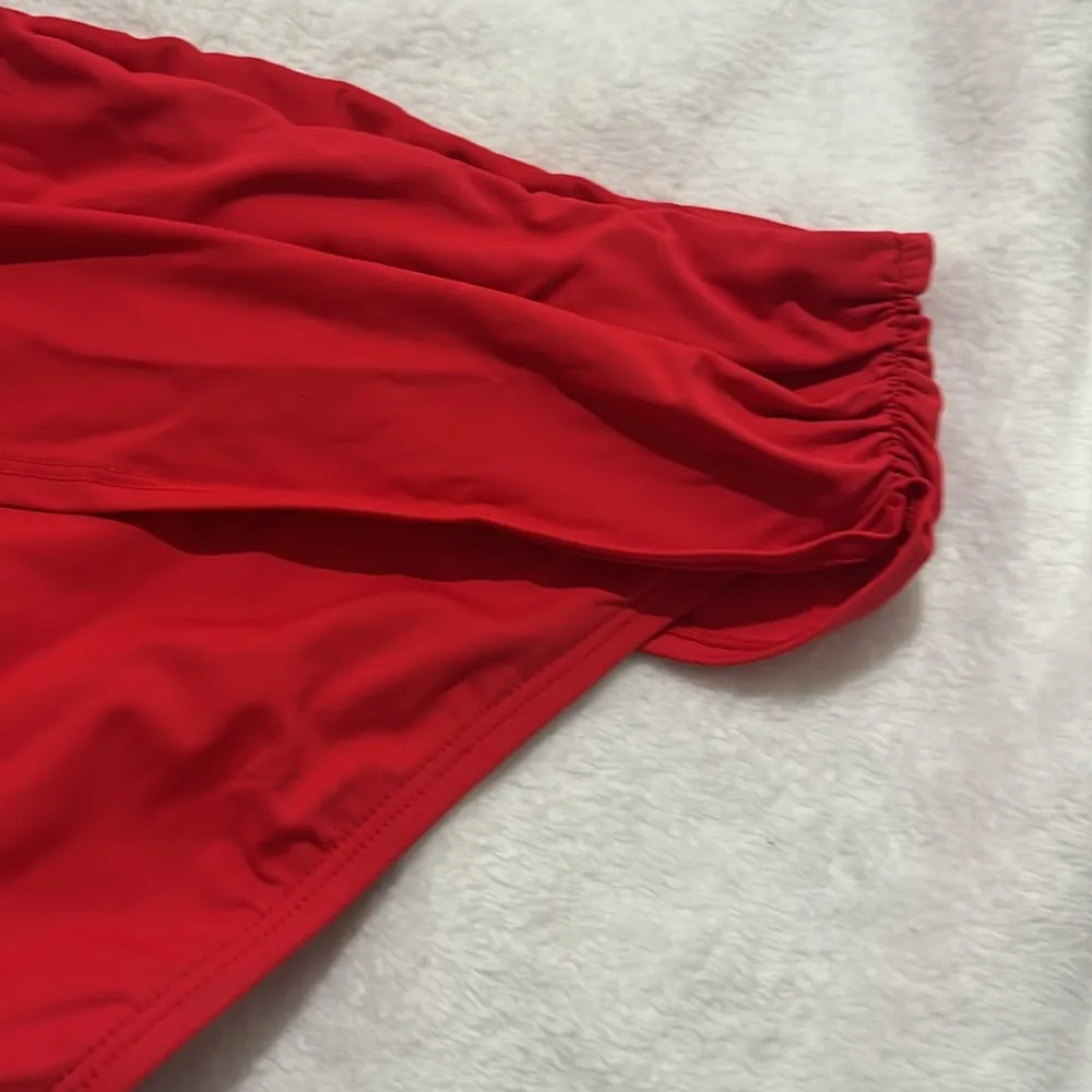 New Bleu Rod Beattie Red Sarong Hipster Swimsuit Bikini Bottoms 6 NWT - Image 7