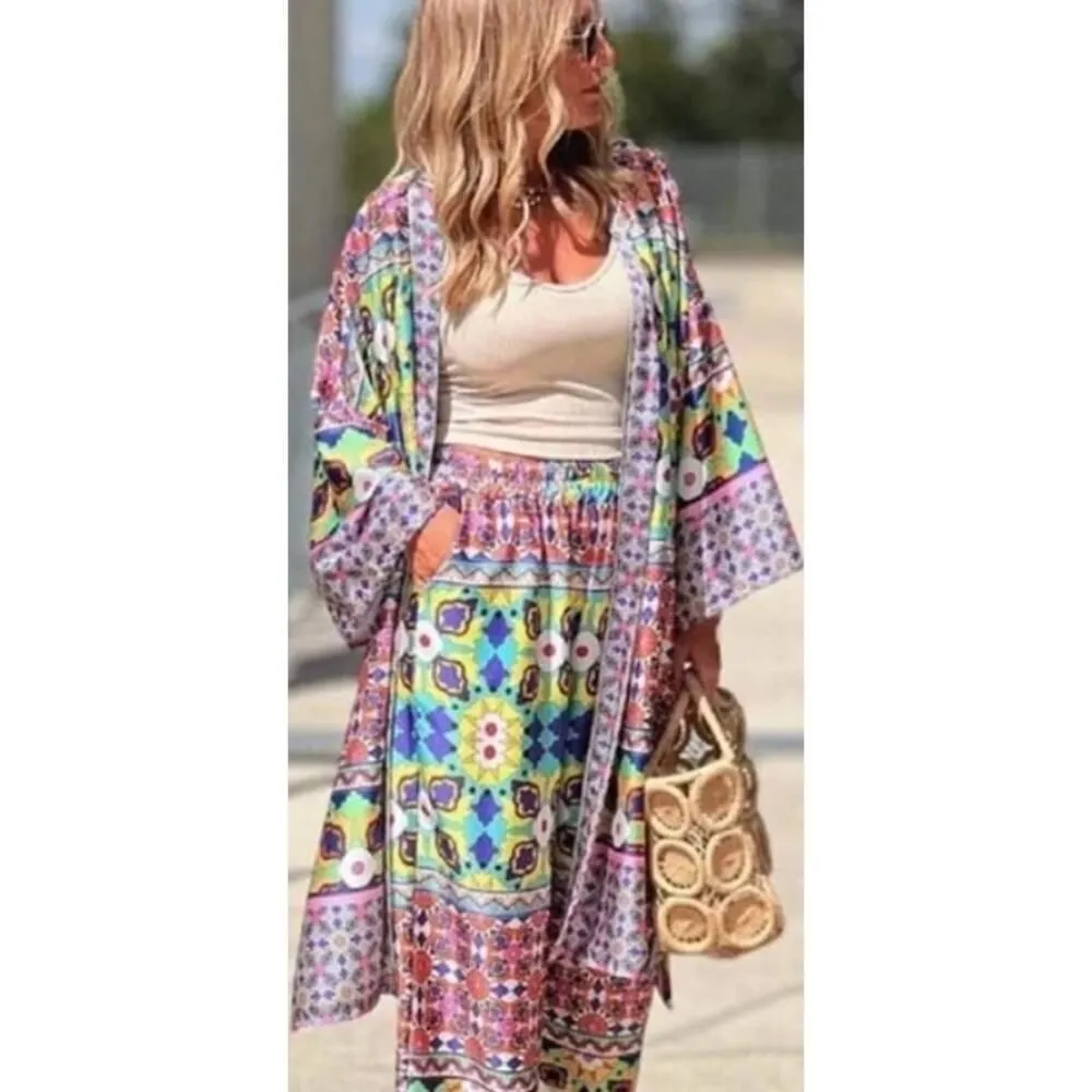 NWT Zara Blogger Fave Geometric Kimono  Sz. M - Image 2