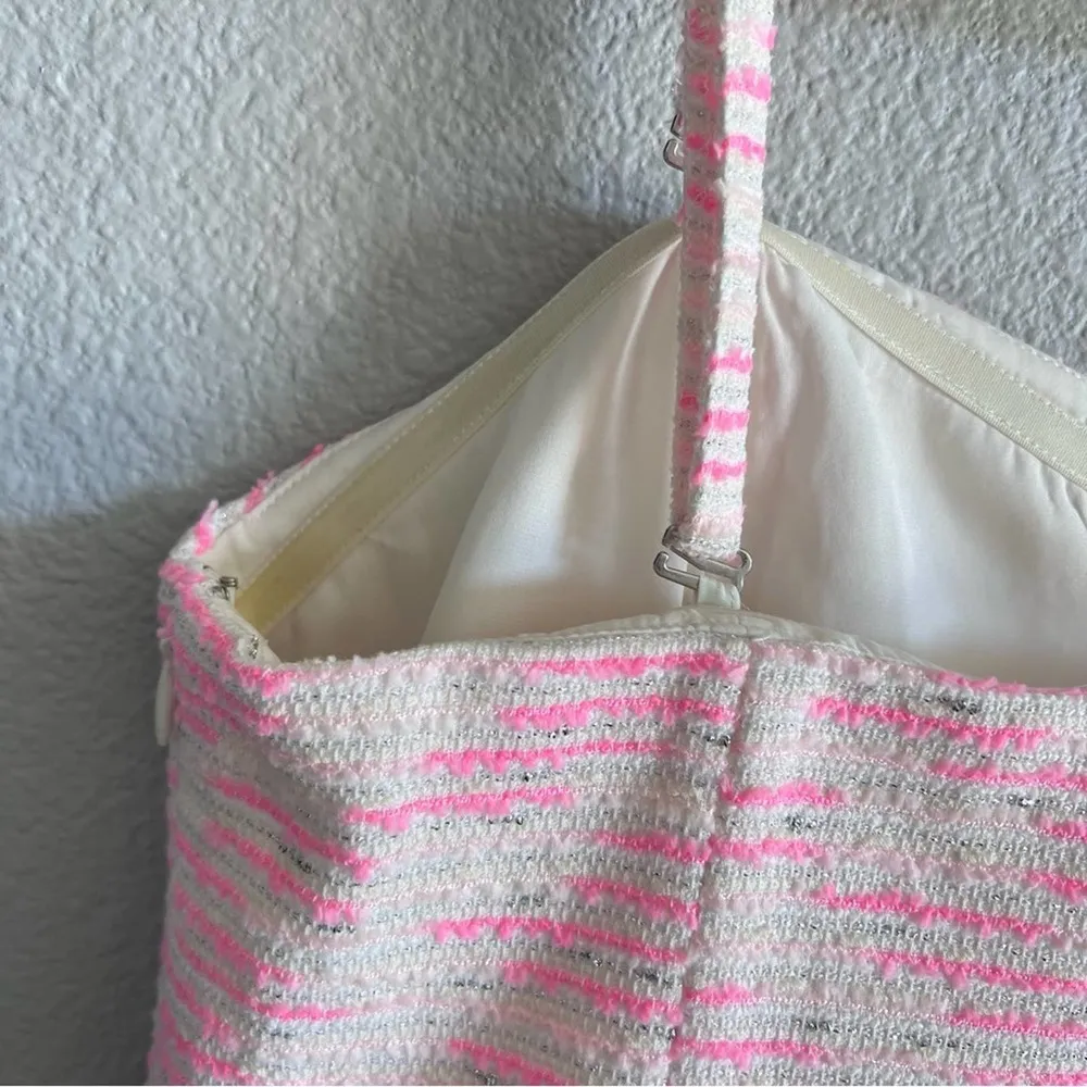 Moulinette Soeurs Pasteque Tweed Strapless Dress - Image 10