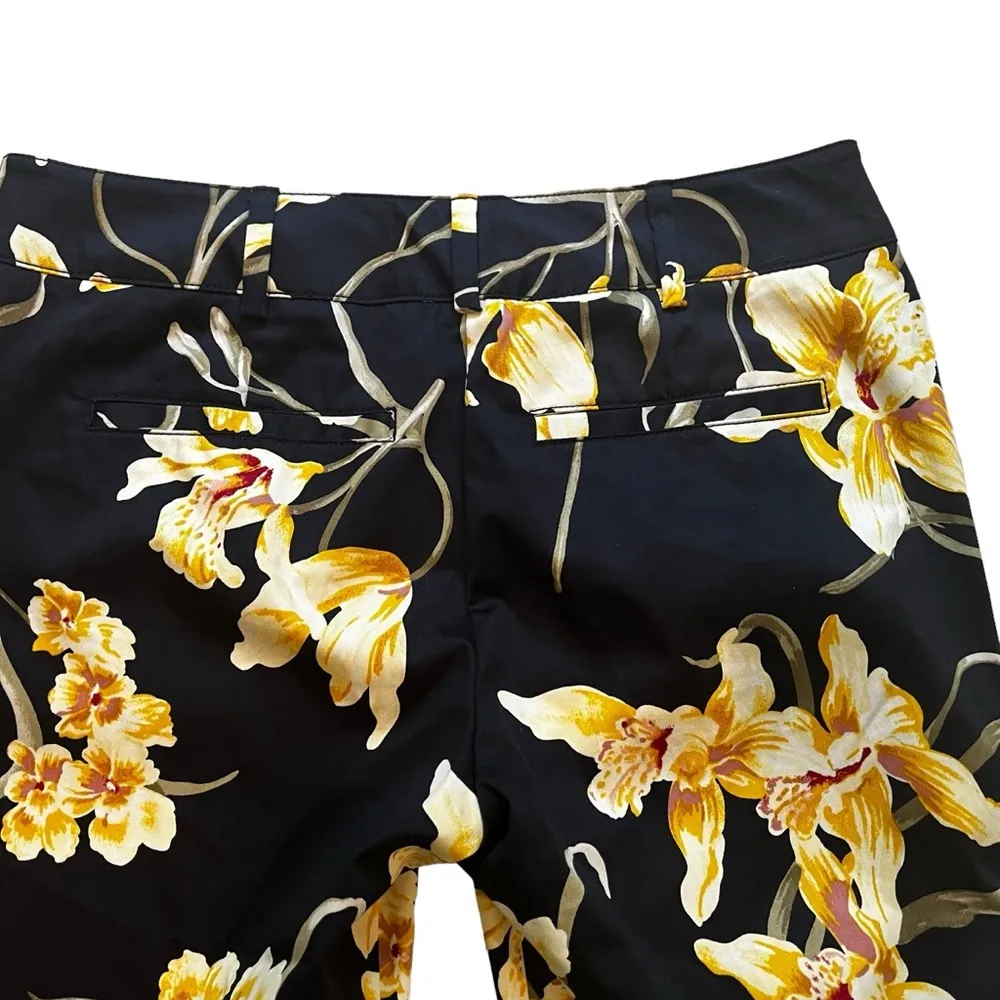 NWT, New York & Company Signature Fit Floral Print Crop Straight Leg Pant, Sz 4 - Image 7