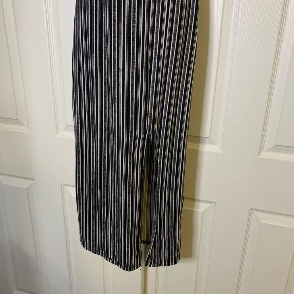 Derek Heart Striped Black and White Maxi Dress - Image 3