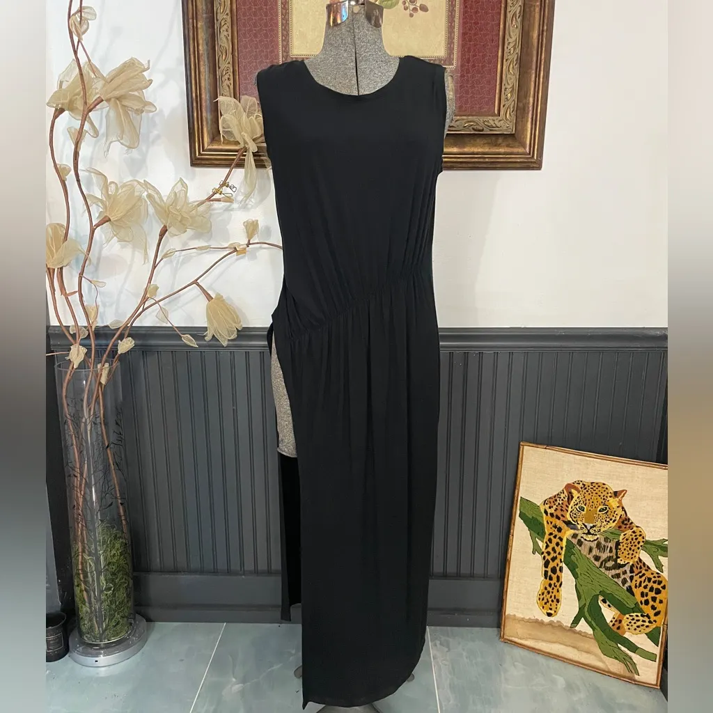 Peruvian Connection Twyla Sleeveless Long Jersey Tunic Dress Lagenlook - M ๐งก๐ - Image 4