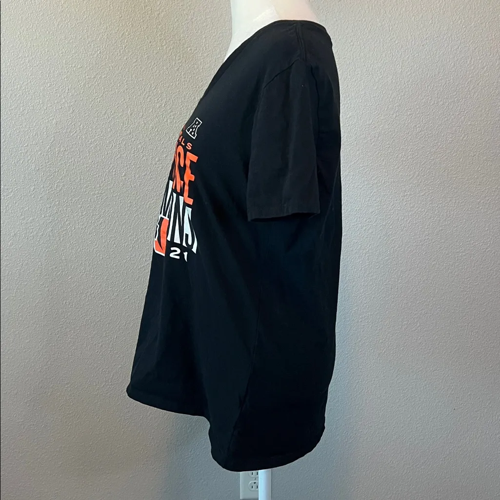 NFL Team Apparel Cincinnati Bengals AFC Championship Shirt Size Large Black - Image 4