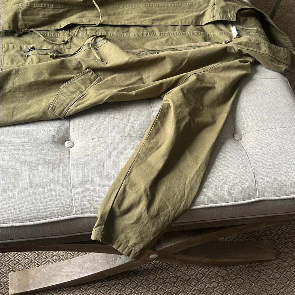 Sophie Rue Women’s Army Green Utility Jacket Size Large - Image 4