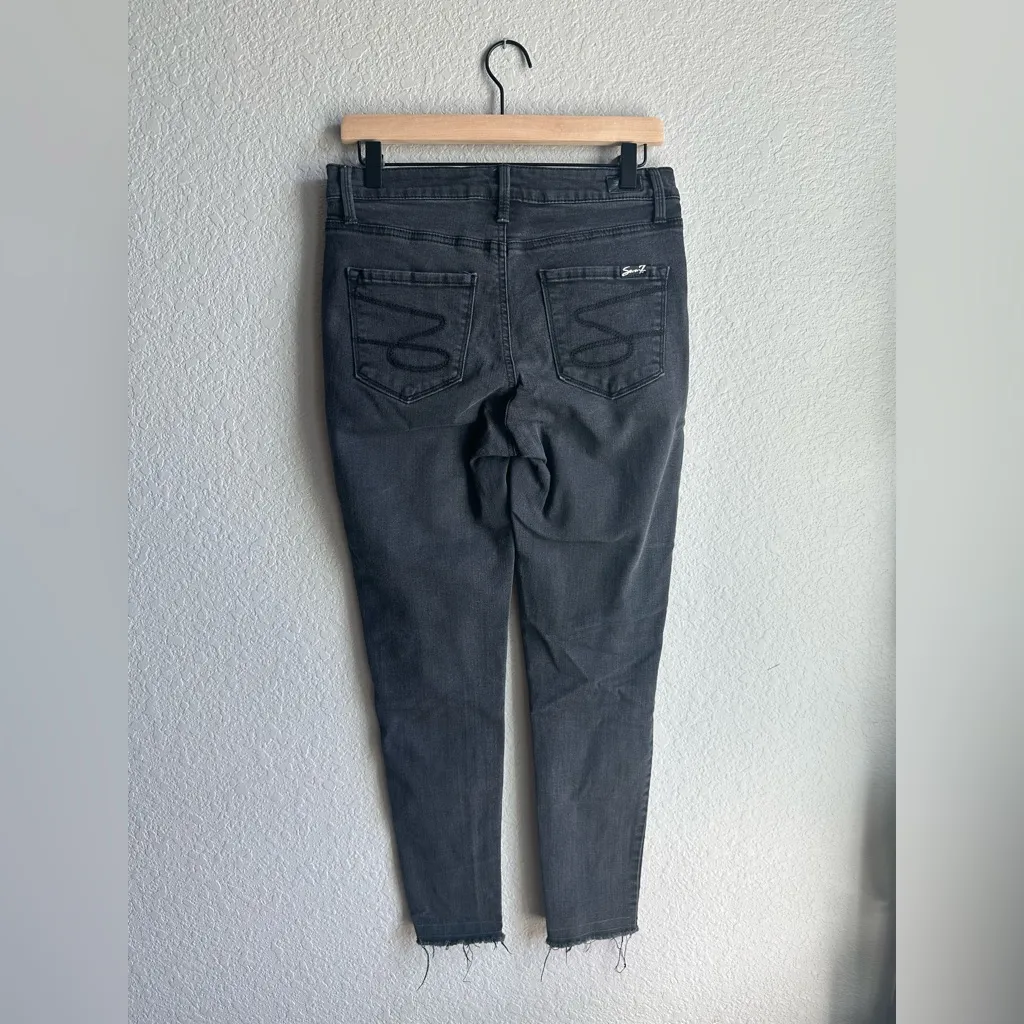 🖤Seven7 Black Dark Gray Classic Skinny Jeans - Image 5