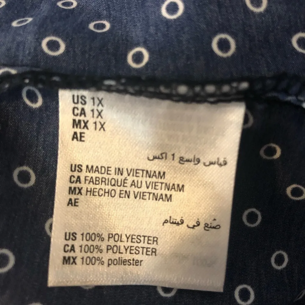 Alfani Colorblock Blue Button Down Top - Image 6