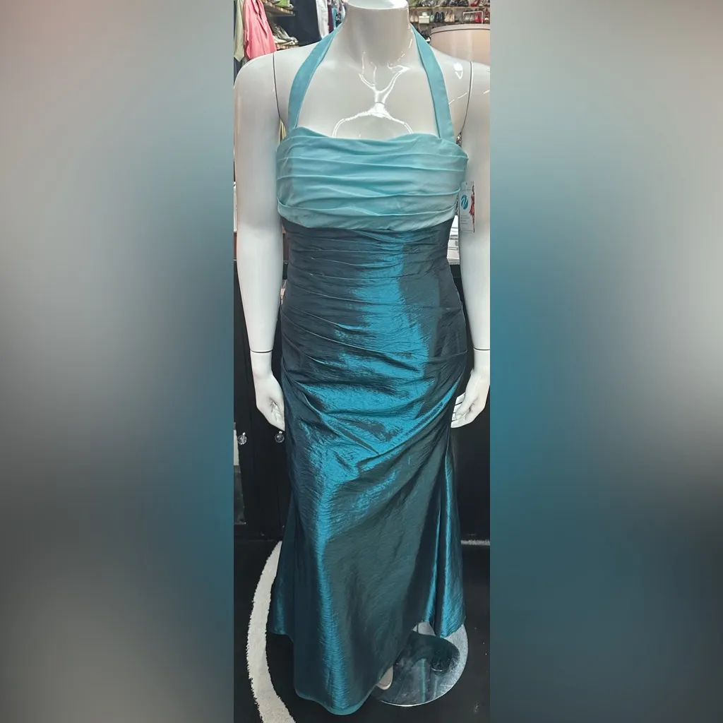 Val Stefani sz 12 long formal dress with jacket. Mother of the bride - Image 3