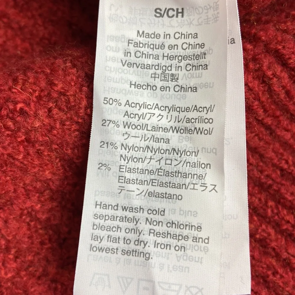 MADEWELL Donegal Mercer Turtleneck Sweater in Coziest Yarn Wool Size Small - Image 11